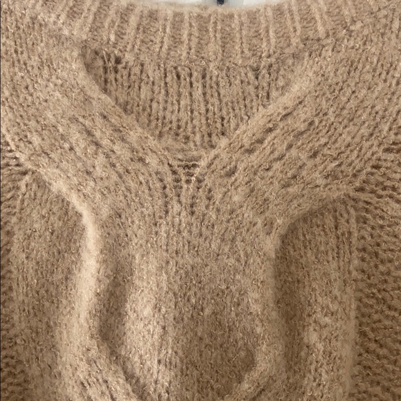 Oversized Tan Sweater - Size S/M - Picture 2 of 3